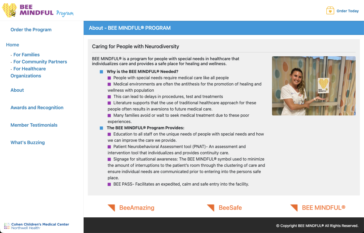 BeeMindful Northwell Educational Platform