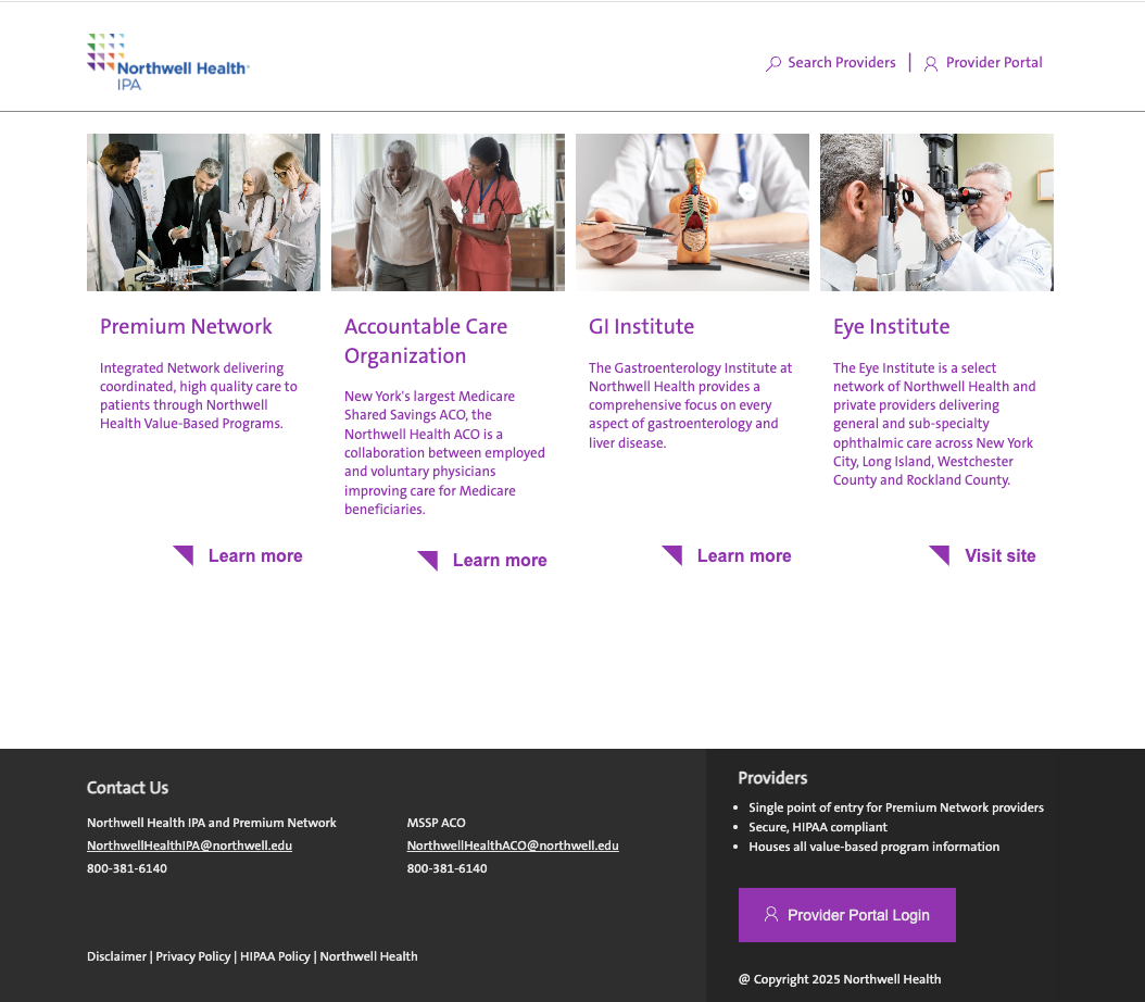 CIIPA Northwell Educational Website