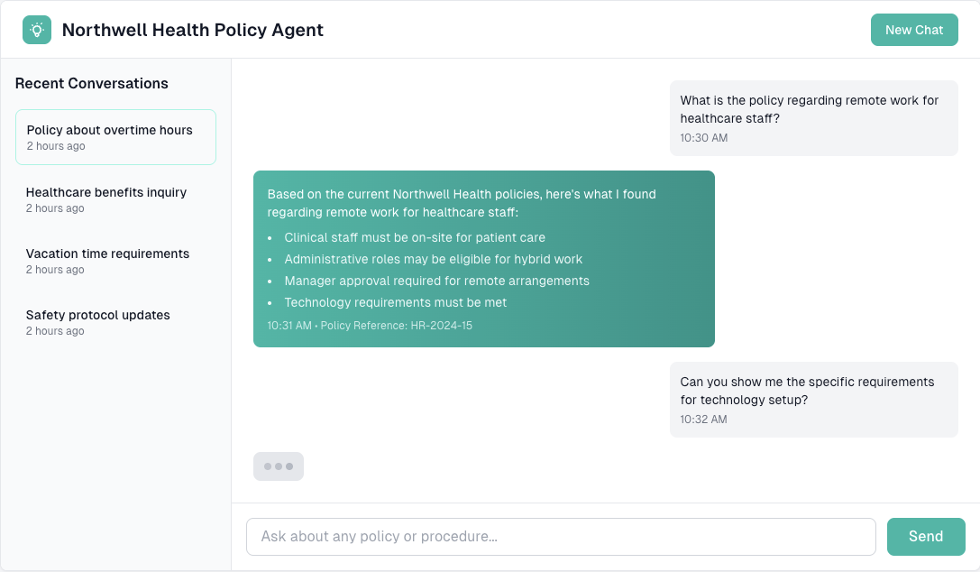 Northwell Policy Agent AI